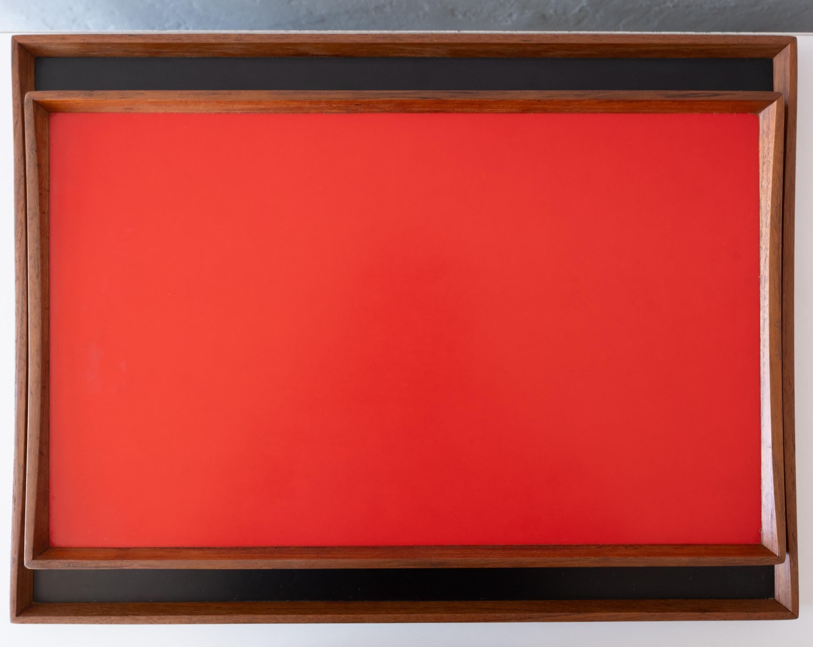 Bandejas de teca de Finn Juhl para Torben Orskov Dinamarca Años 50 en venta 6