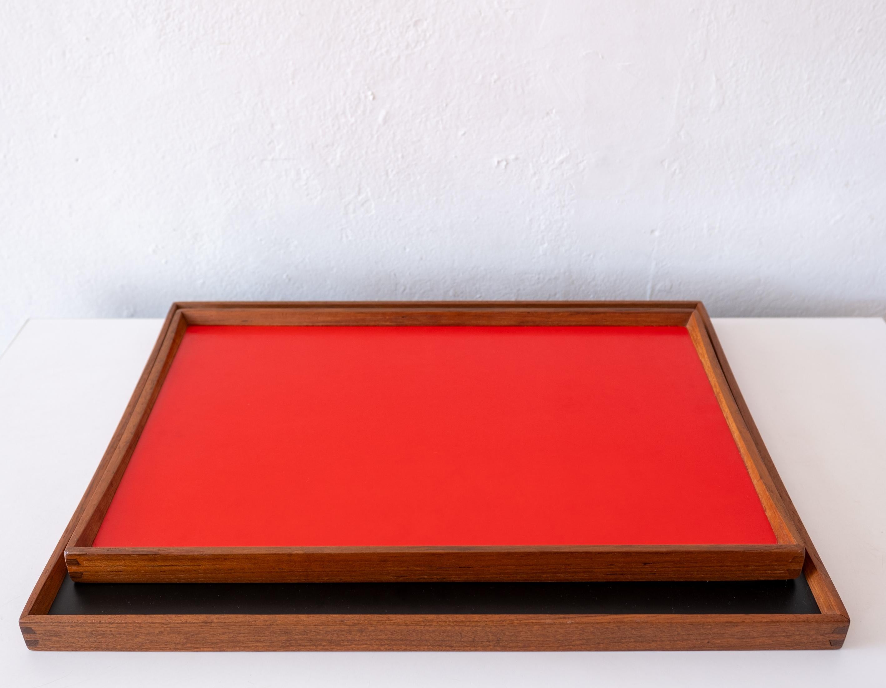 Bandejas de teca de Finn Juhl para Torben Orskov Dinamarca Años 50 en venta 7