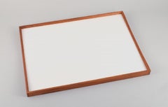 Finn Juhl, Turning Tray by Architectmade, Teak Tray with Black/White Laminate