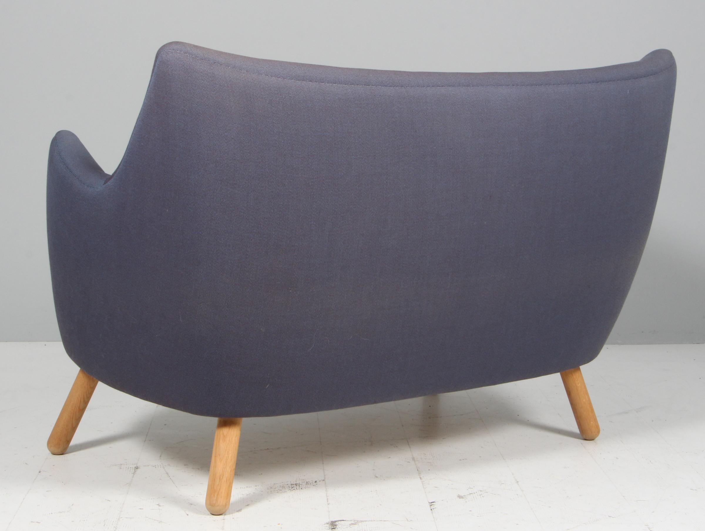 Finn Juhl two seat love seat sofa, model Poet For Sale 1