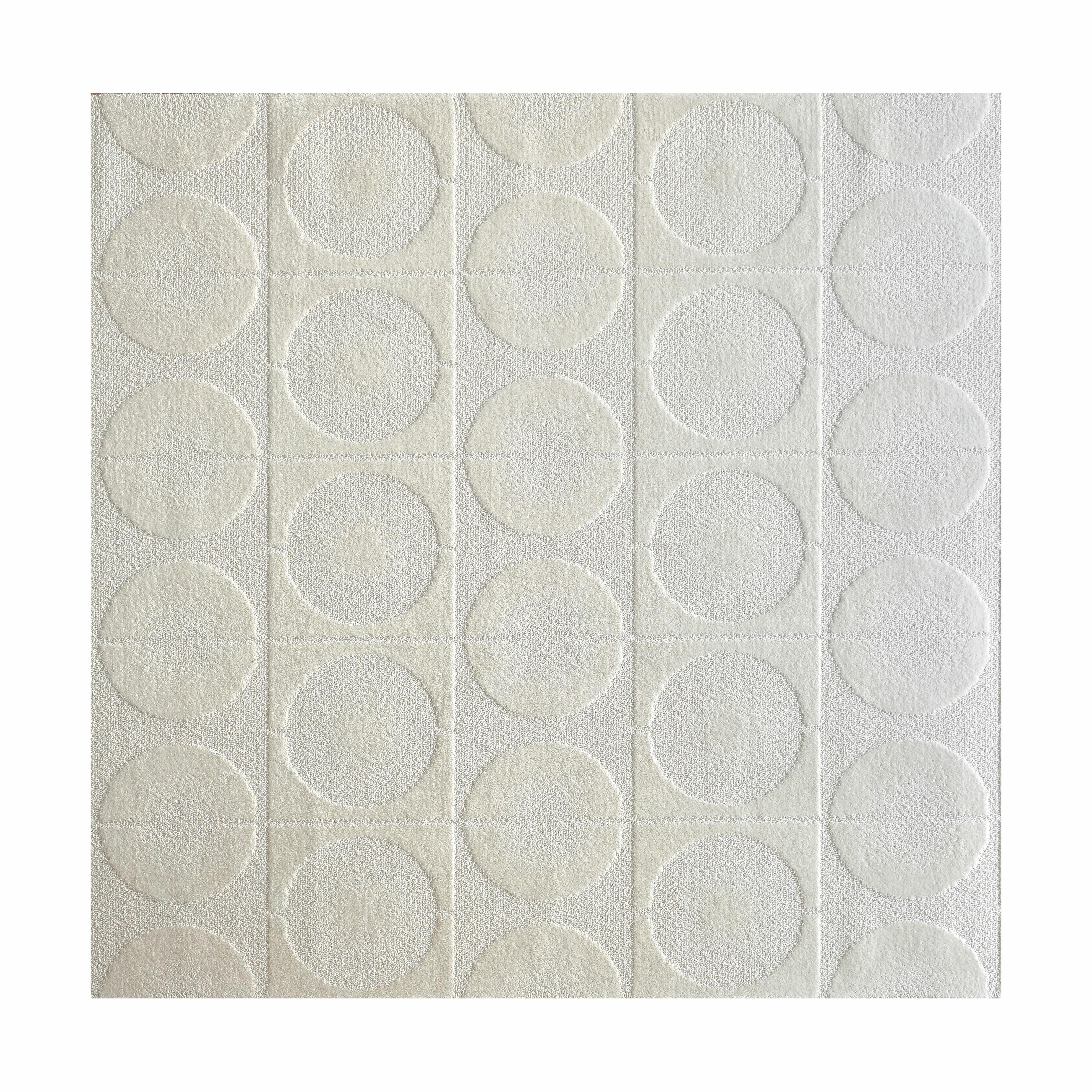 Rug designed by Finn Juhl in 1963, relaunched in 2015.
Manufactured by House of Finn Juhl in Denmark.

In 1963, Finn Juhl designed a series of characteristic circle patterns for the Danish company Vittrup Tæpper (Vittrup Rugs). However, the rugs