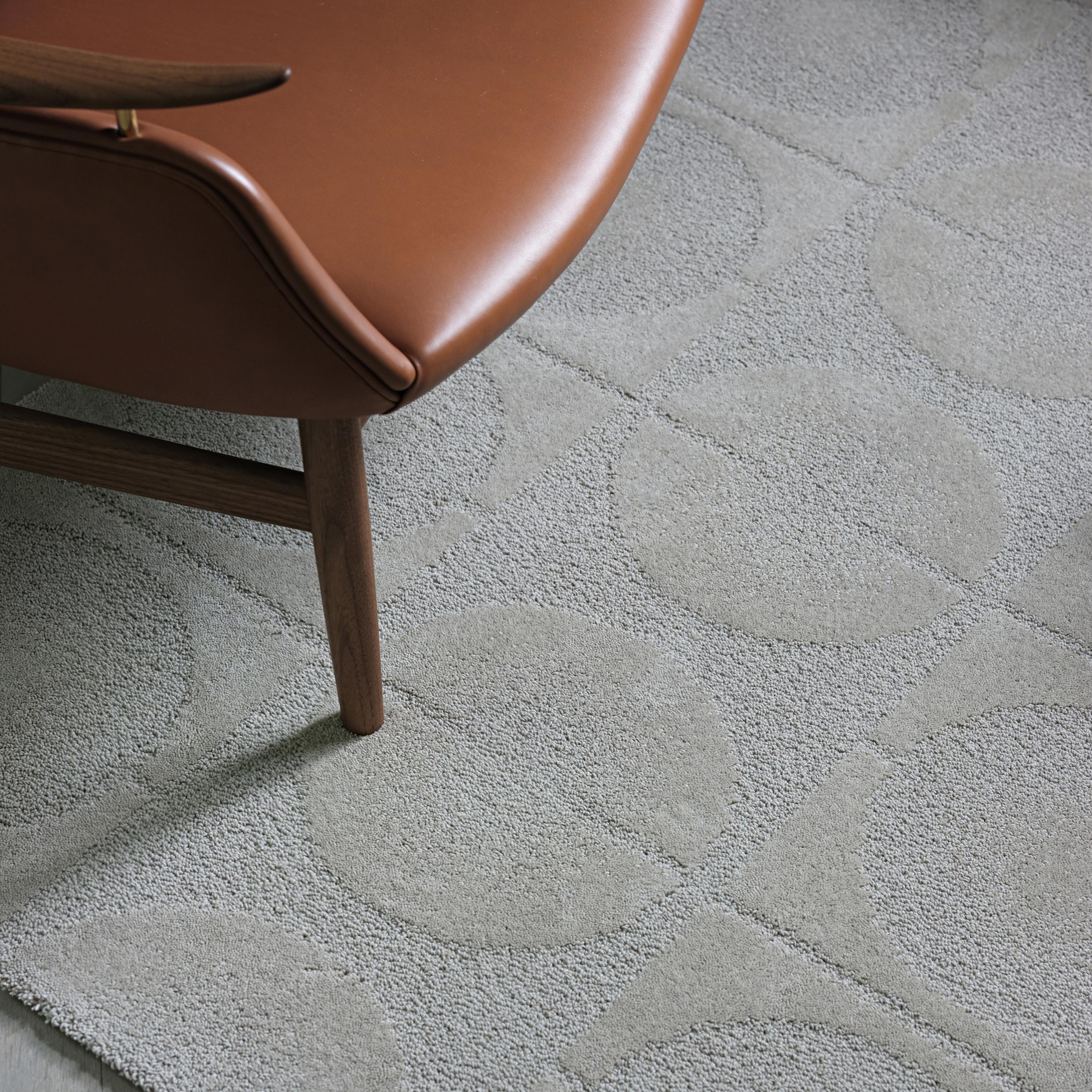Wool Finn Juhl Undyed Circle Rug by House of Finn Juhl