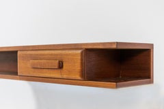 Finn Juhl Wall Console in Wood with Drawer