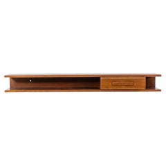 Console murale Finn Juhl en bois avec tiroir