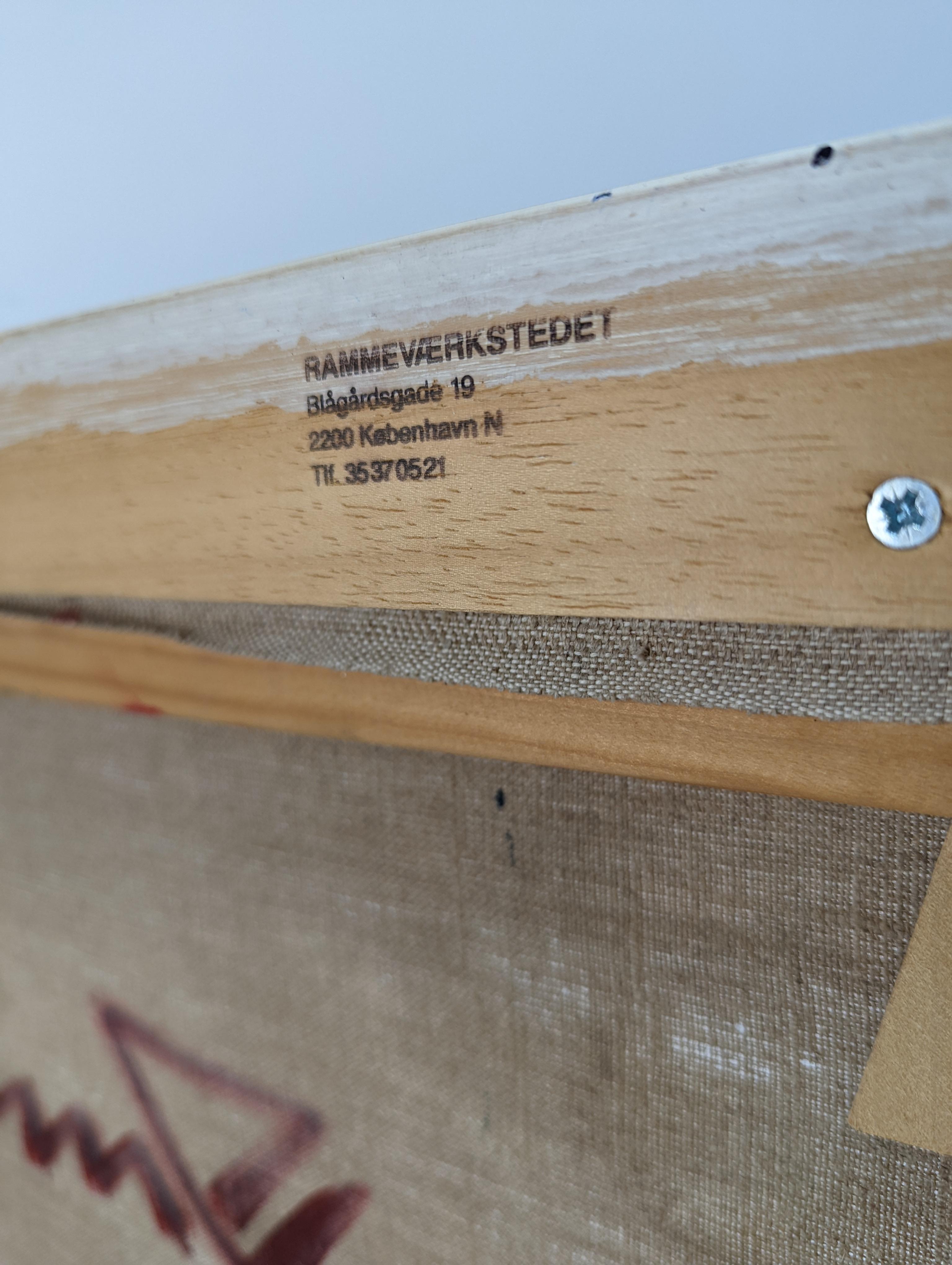 Finn Pedersen Abstract Expressionist Oil Painting on Canvas, 1990s (Ende des 20. Jahrhunderts) im Angebot