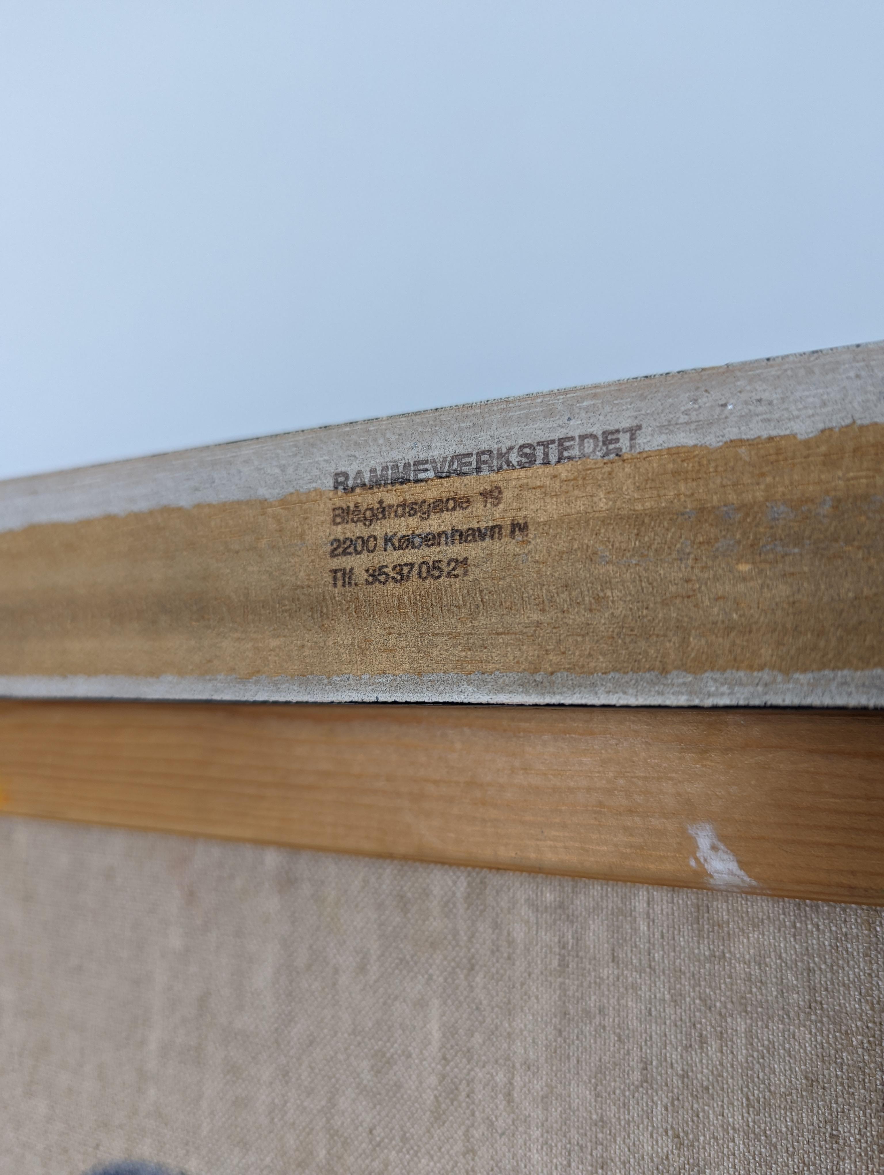 Finn Pedersen Large Abstract Expressionist Oil Painting on Canvas, 1990s (Leinwand) im Angebot