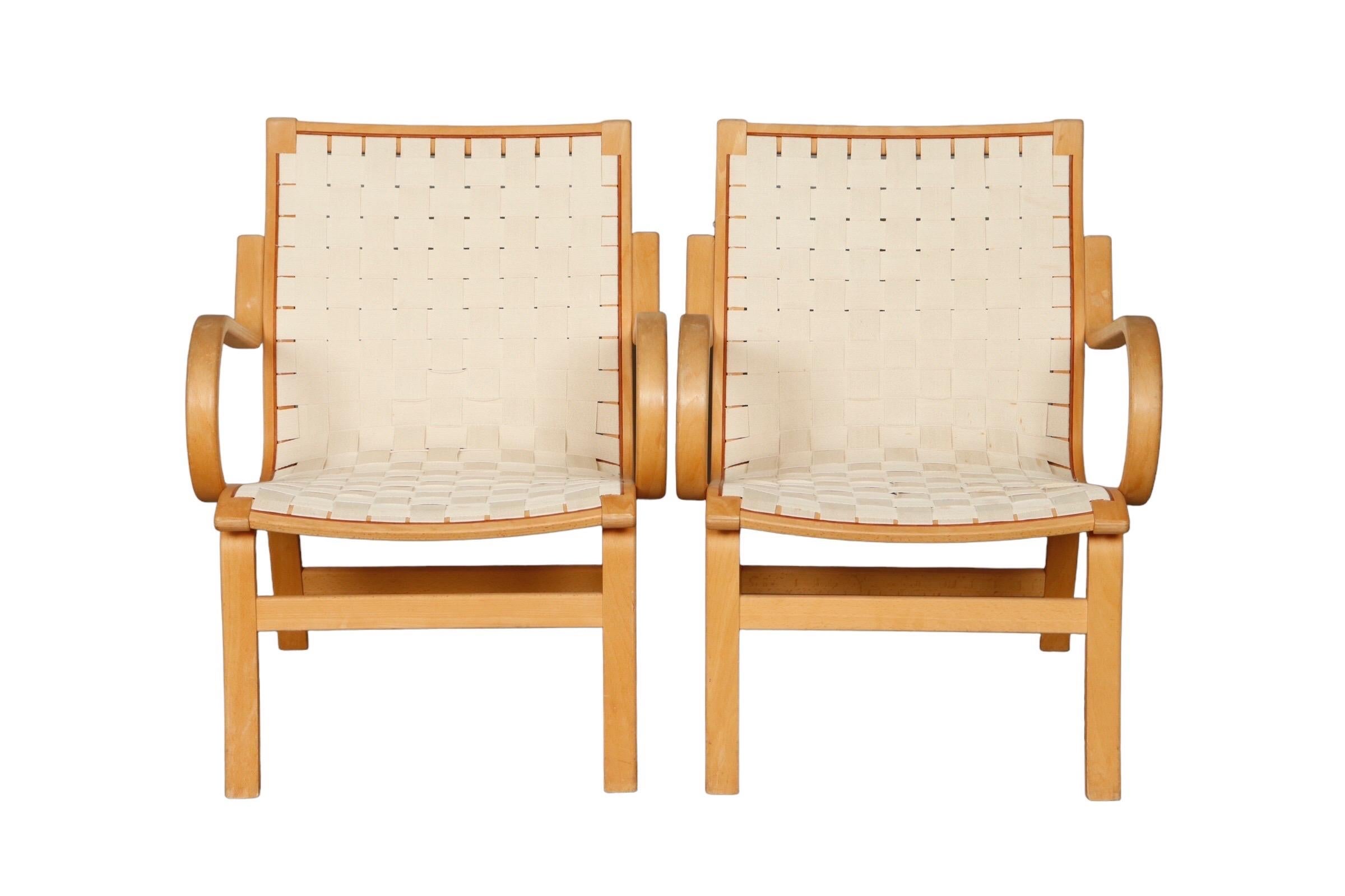 Mid-Century Modern Finn Østergaard “Albert” for Kvist Lounge Chairs - a Pair