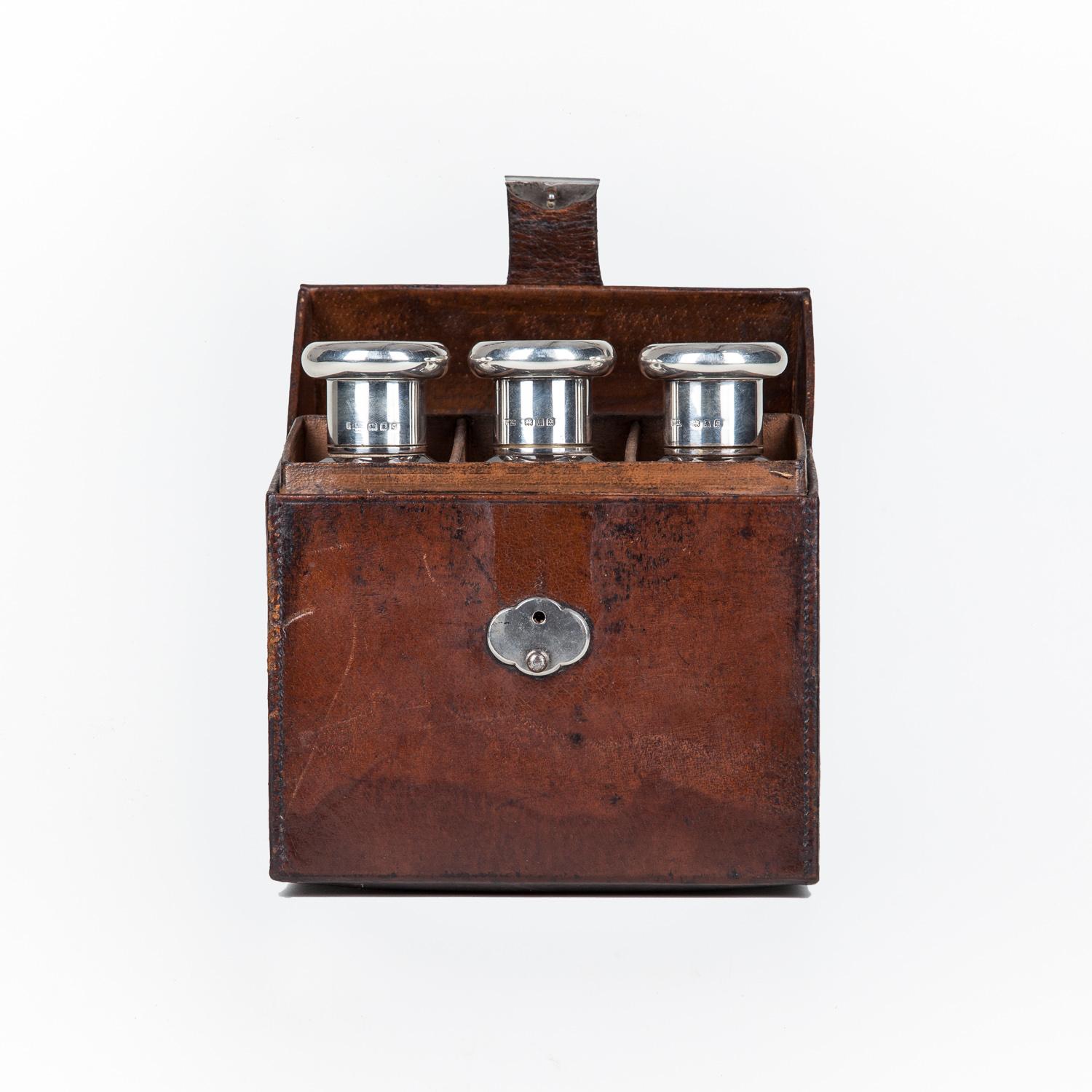 Leather Finnigans of London Cologne Set For Sale