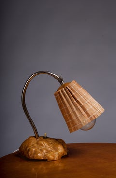 Finnish 1930/40's burl wood table lamp