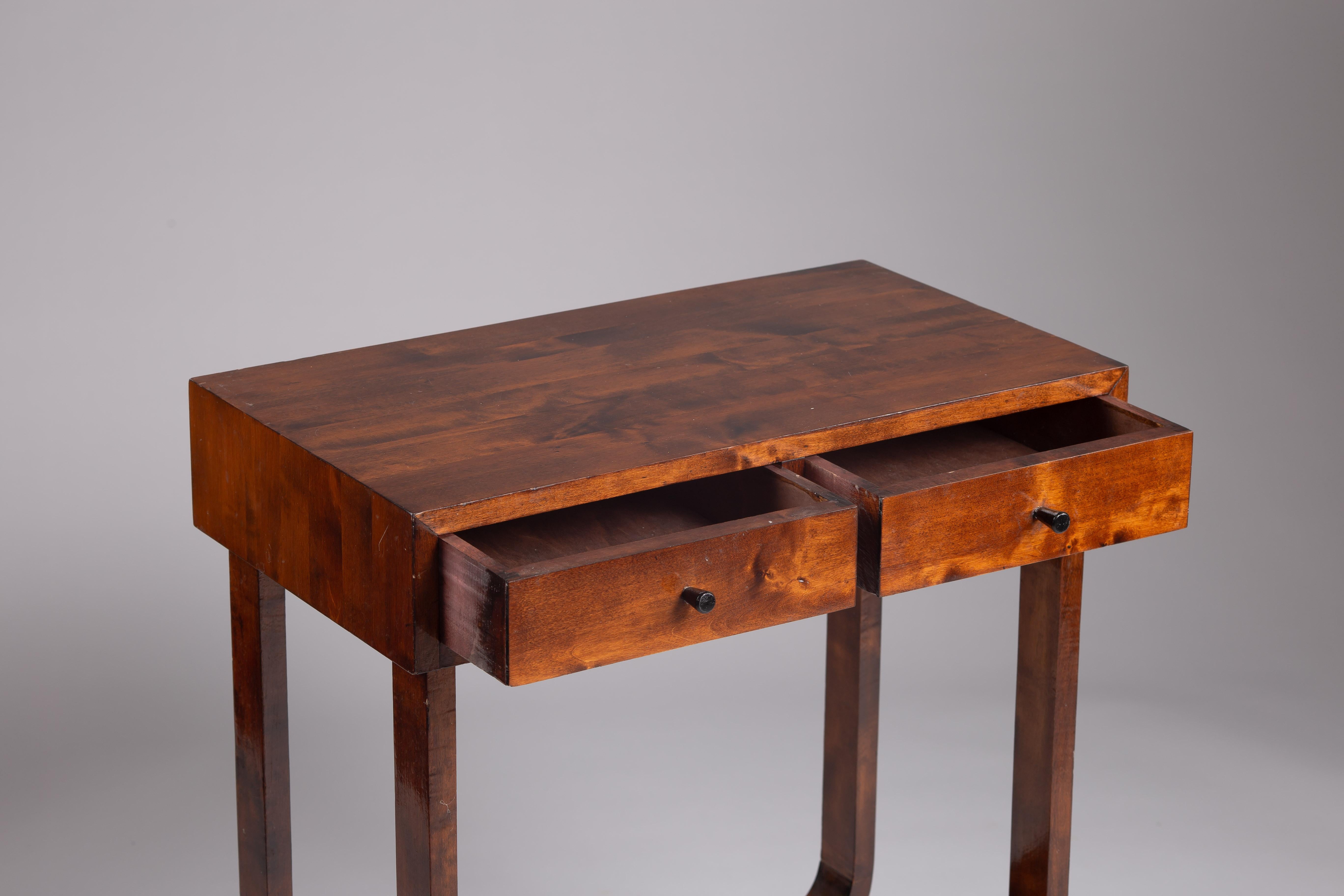 Finnish 1930's birch accent side table 1