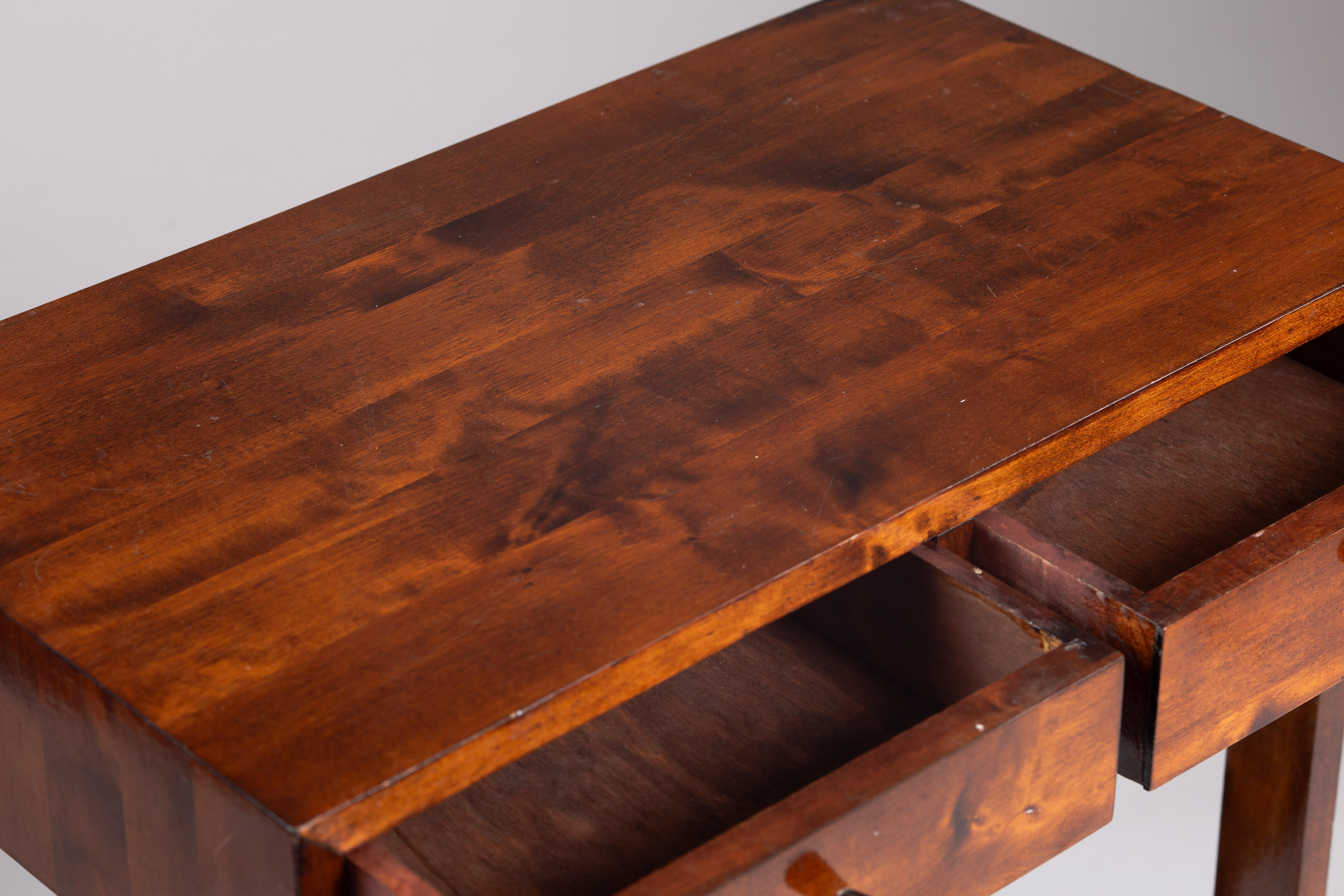 Finnish 1930's birch accent side table 2