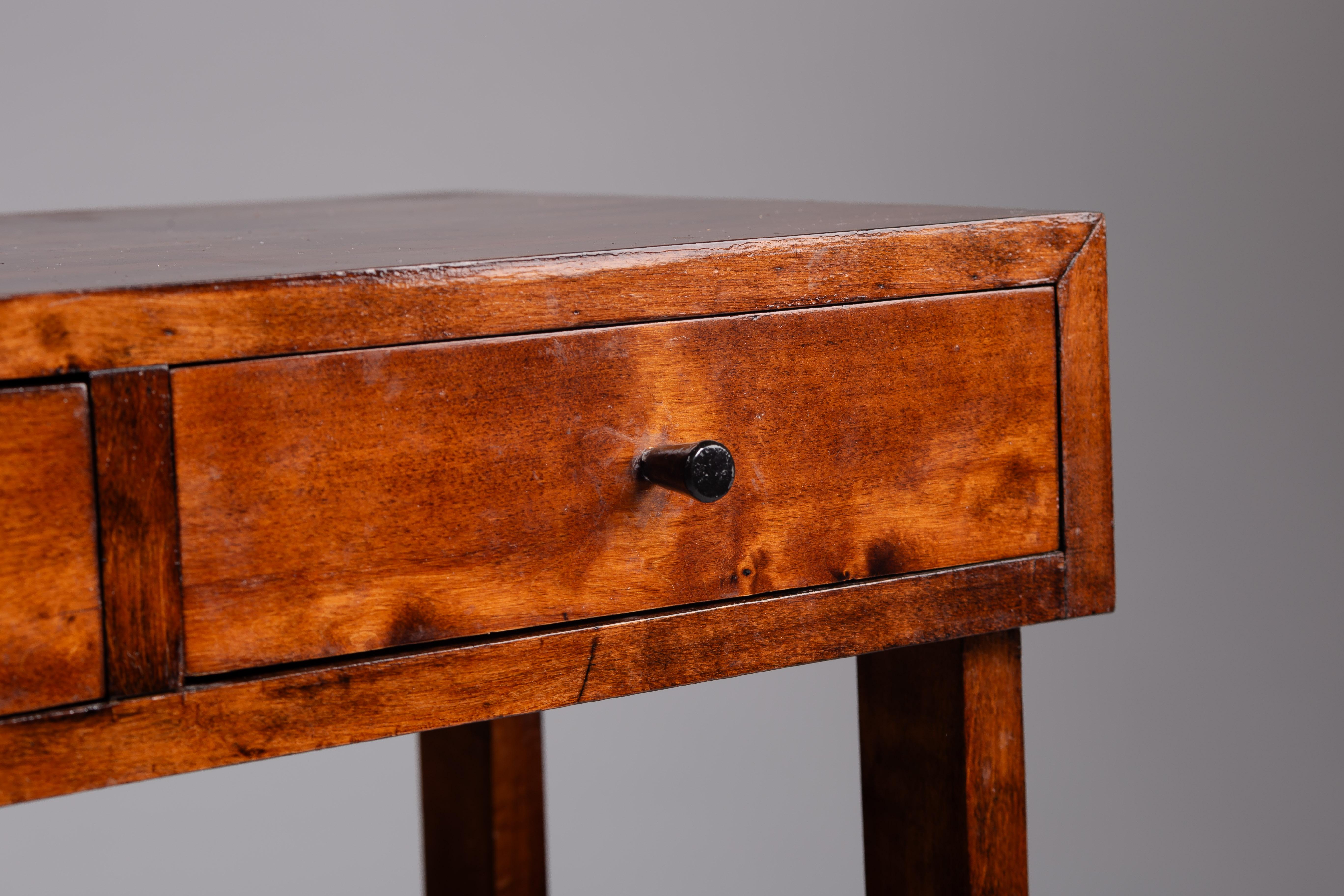 Finnish 1930's birch accent side table 3