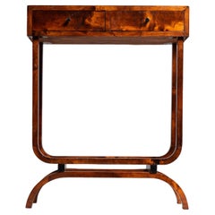 Antique Finnish 1930's birch accent side table