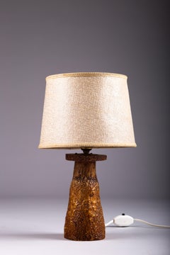 Finnish 1930's curly birch table lamp