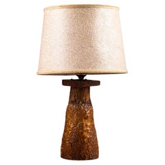 Finnish 1930's curly birch table lamp
