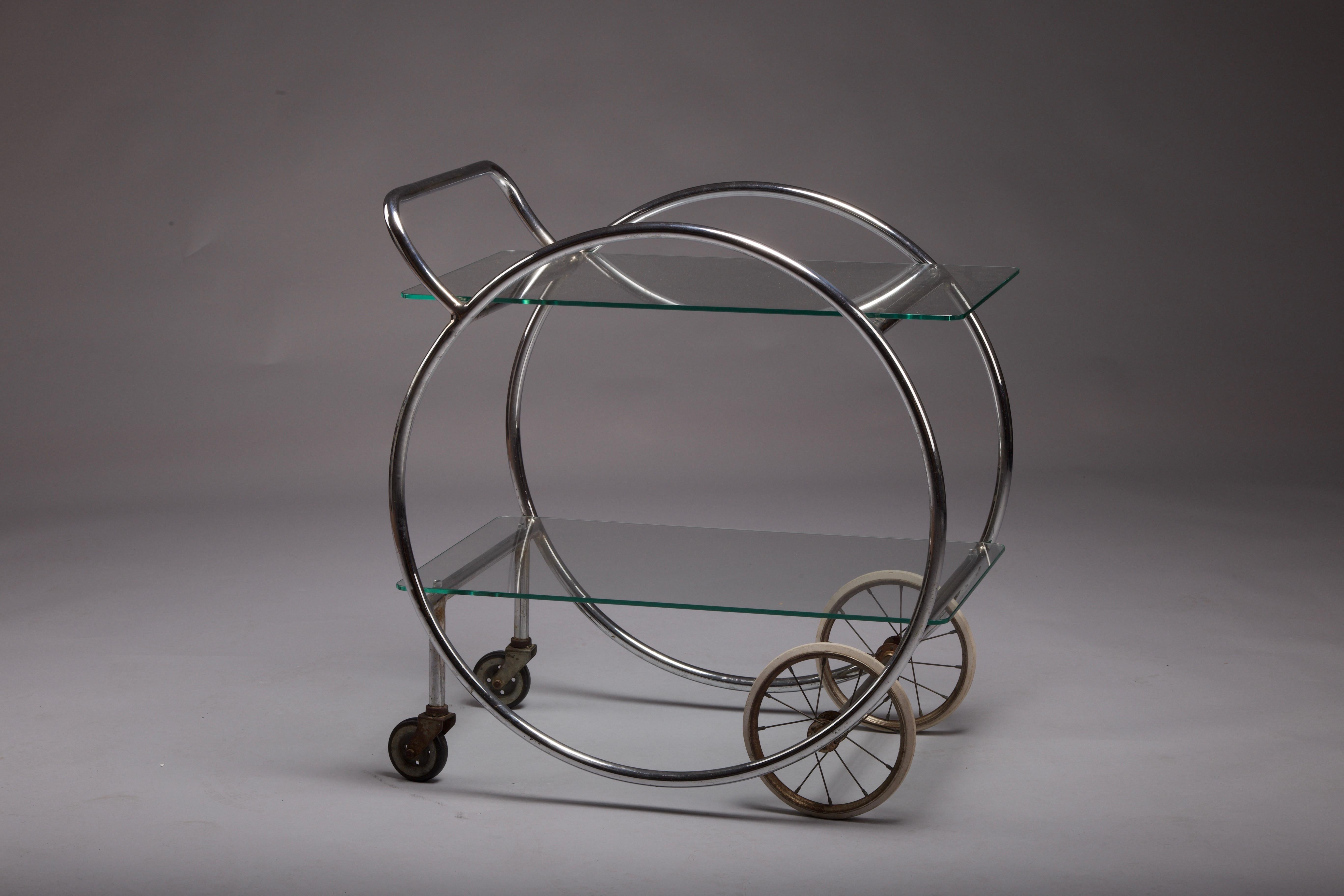 Art déco Chariot de service finlandais des années 1930 par Pauli Blomstedt pour Heteka en vente