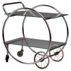 Finnish 1930's functionalism serving cart by Pauli Blomstedt for Heteka