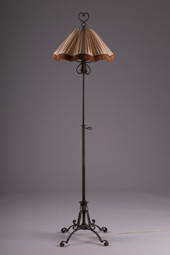 Finnish 1930's wrought iron floor lamp
