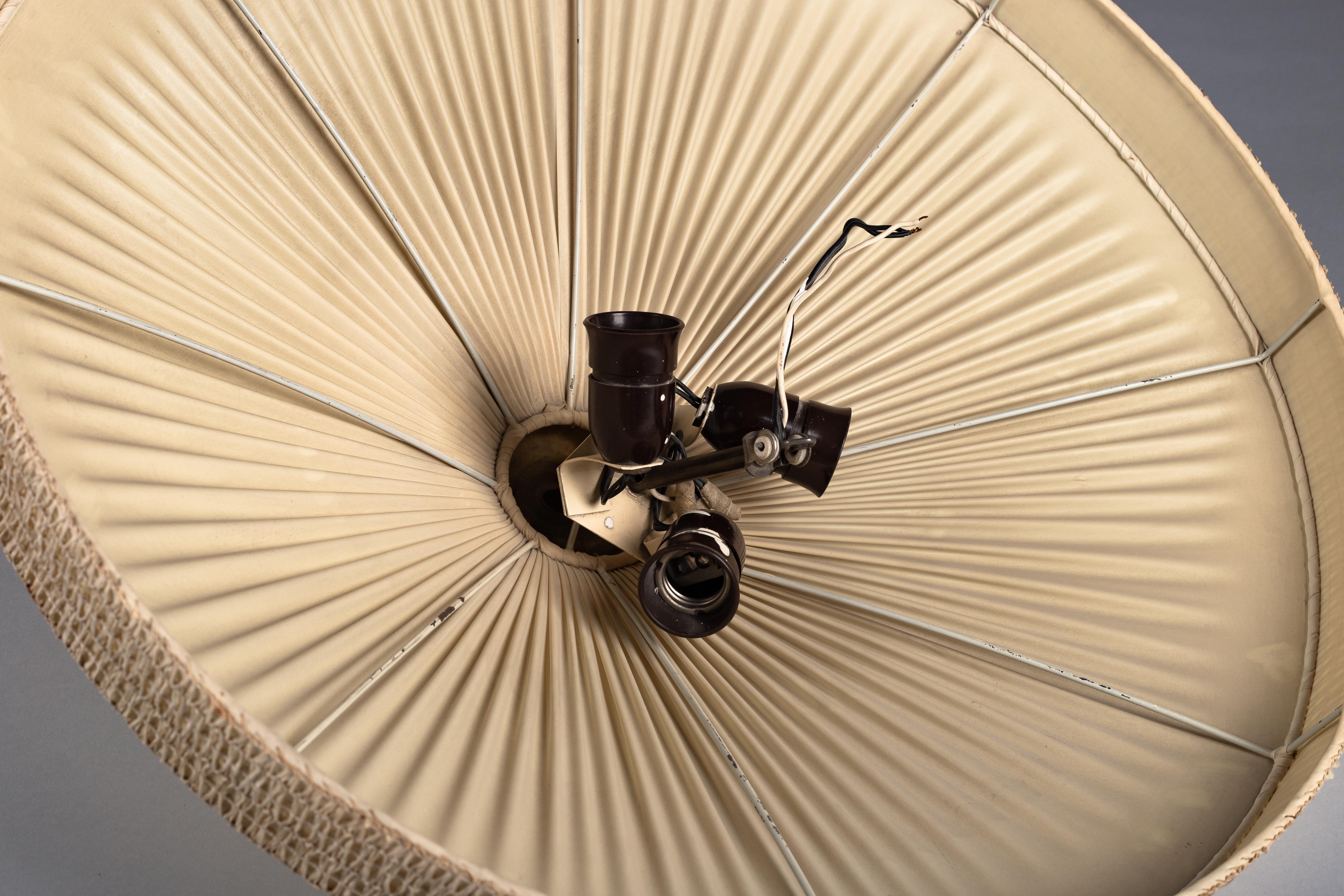 Finnish 1950's cream flush mount lamp For Sale 6