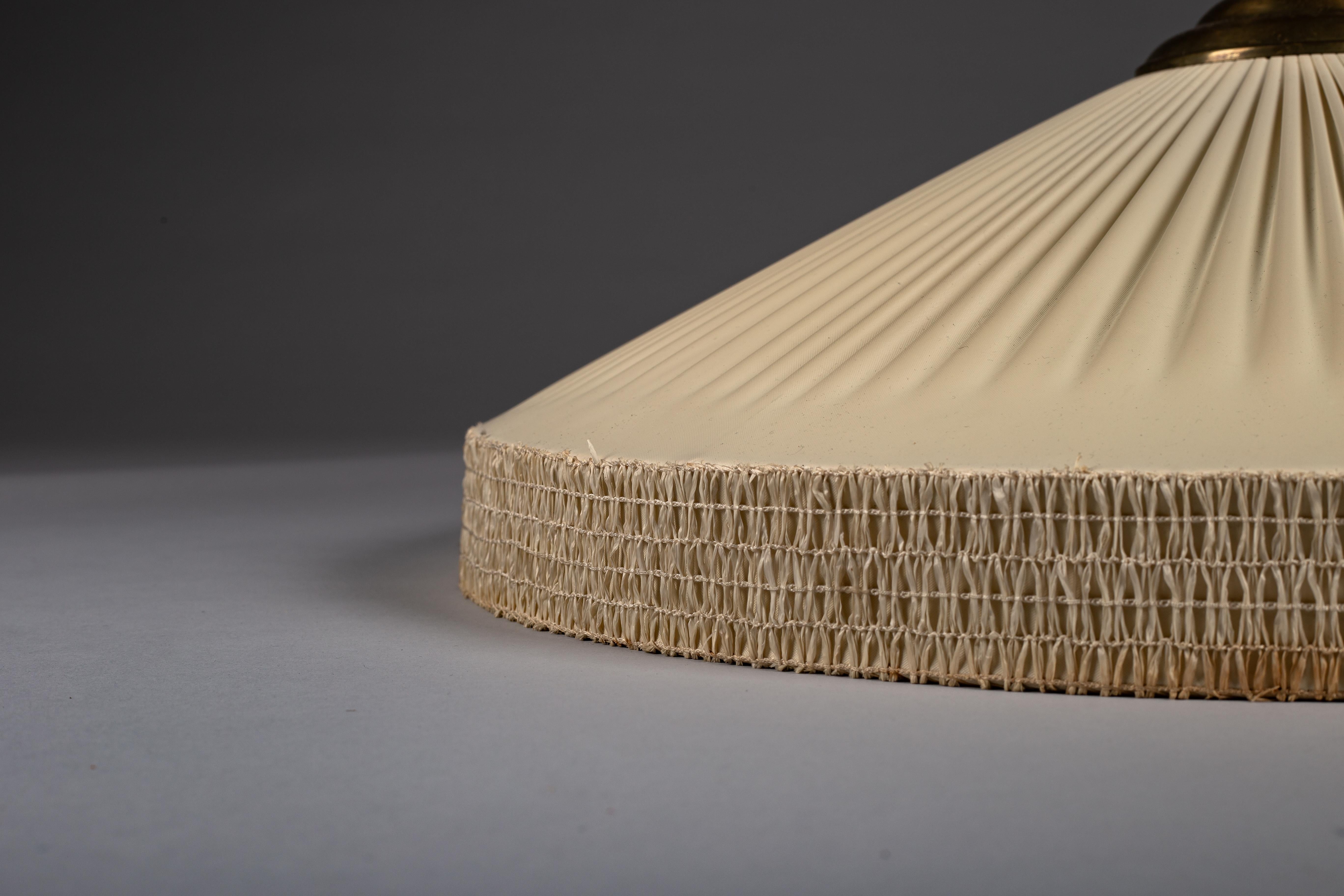 Finnish 1950's cream flush mount lamp For Sale 3