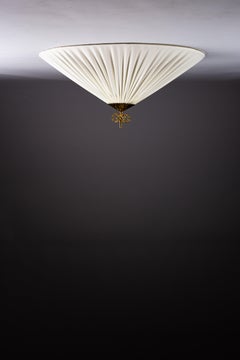 Finnish 1950s off-white fabric flush mount