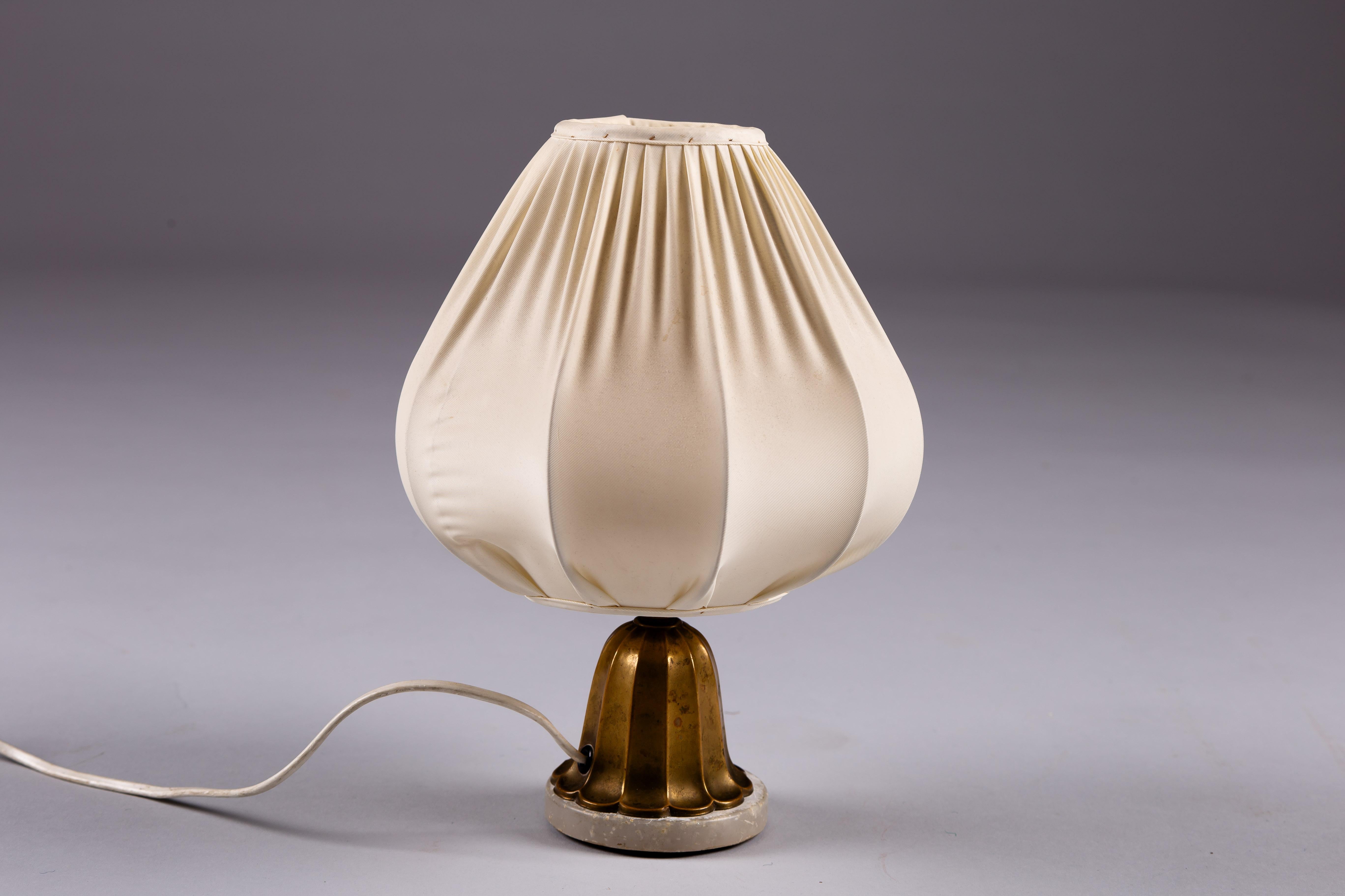 Art Deco Finnish art deco brass table lamp For Sale