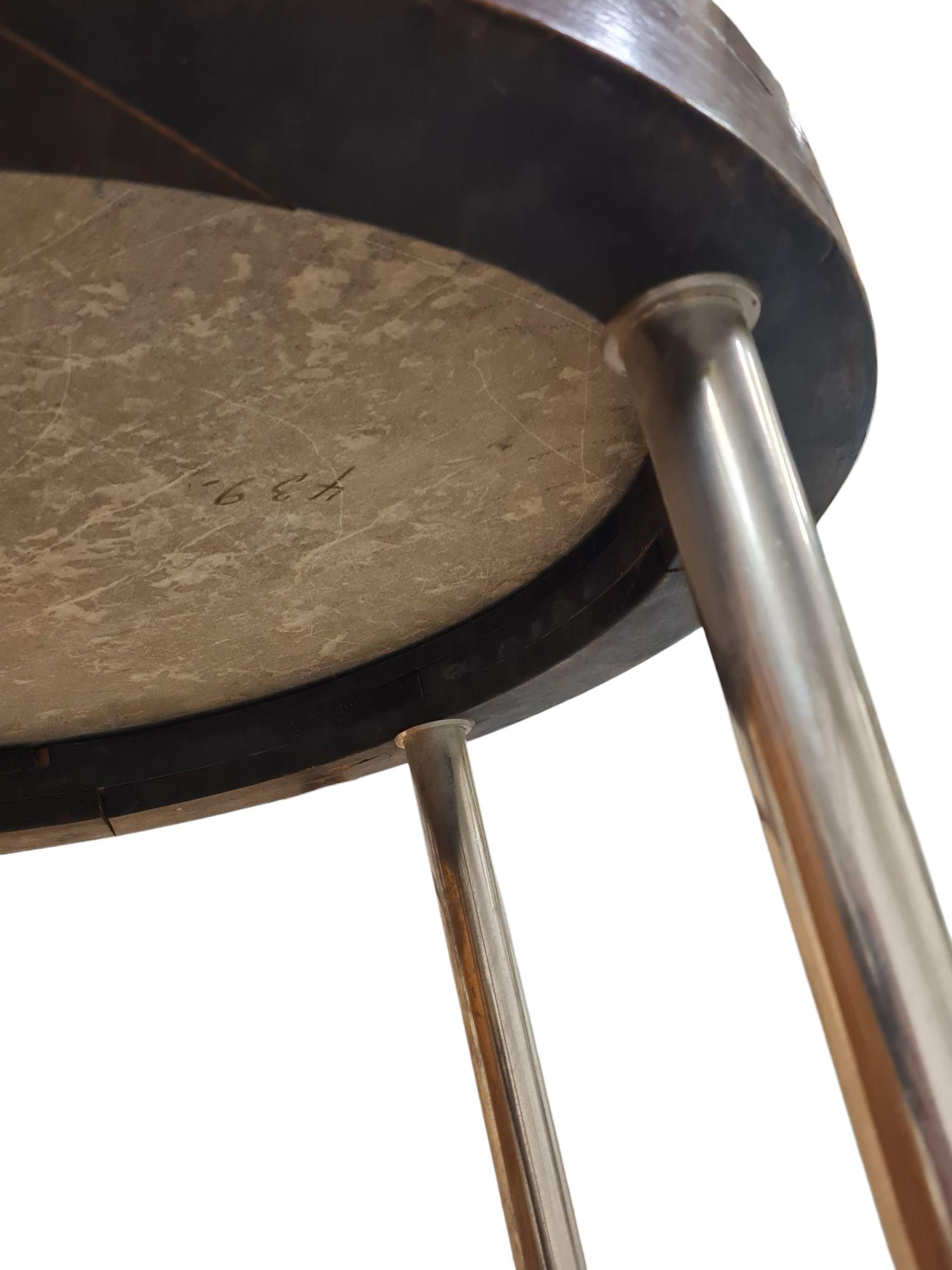 Mid-20th Century Finnish Art Deco Entrance / Center Table in Oak & Marble, Circa 1930s For Sale