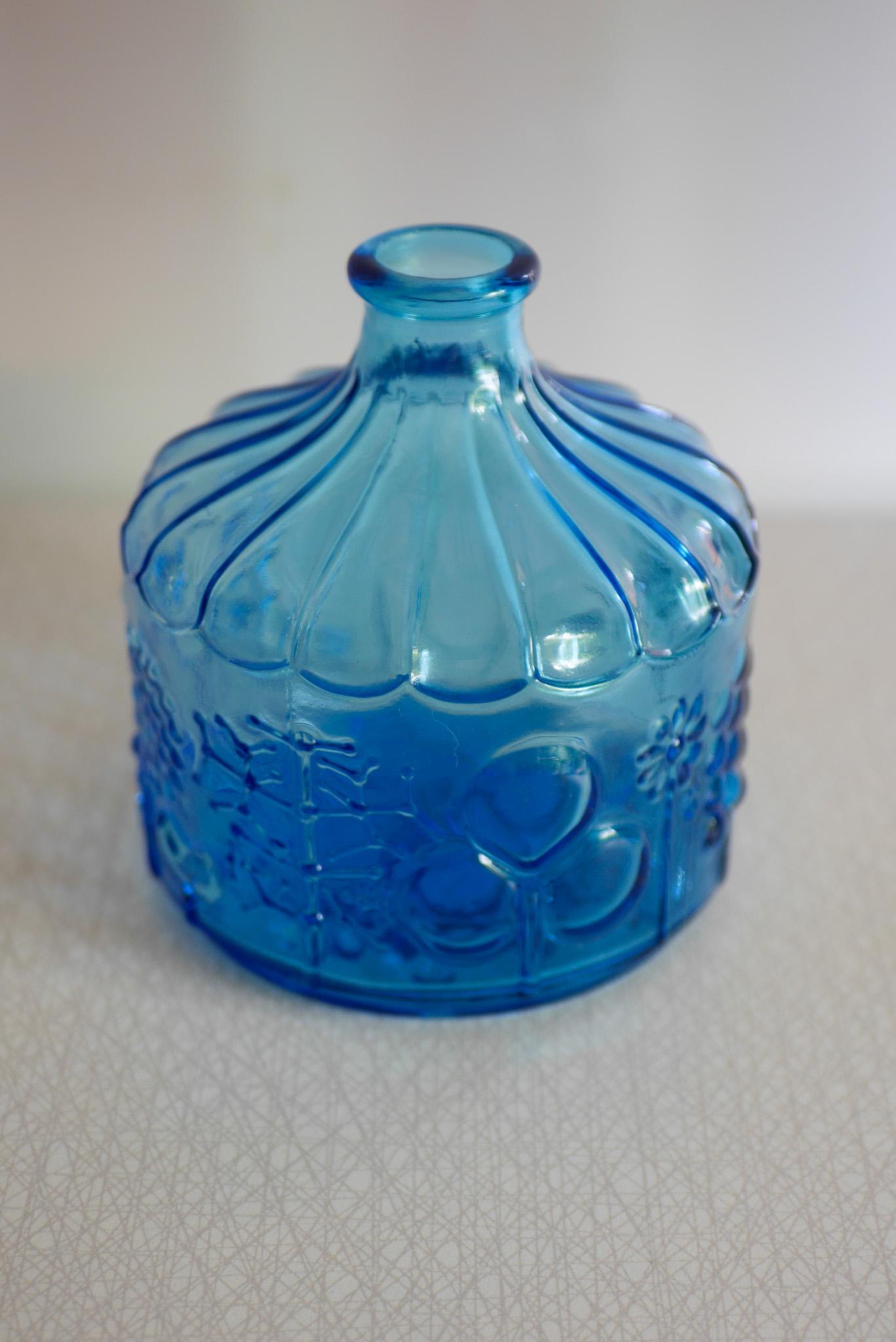 Finlandese Fiaschetta o vaso in vetro artistico finlandese 