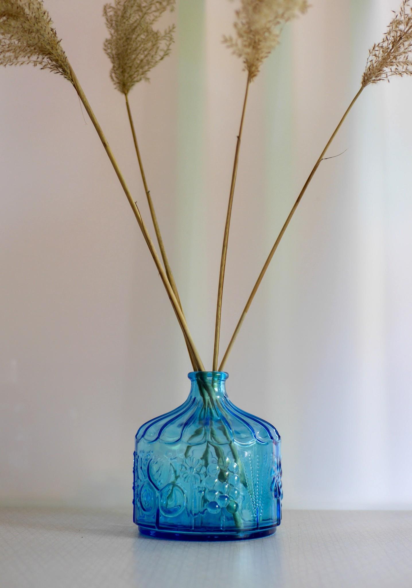 Fatto a mano Fiaschetta o vaso in vetro artistico finlandese 