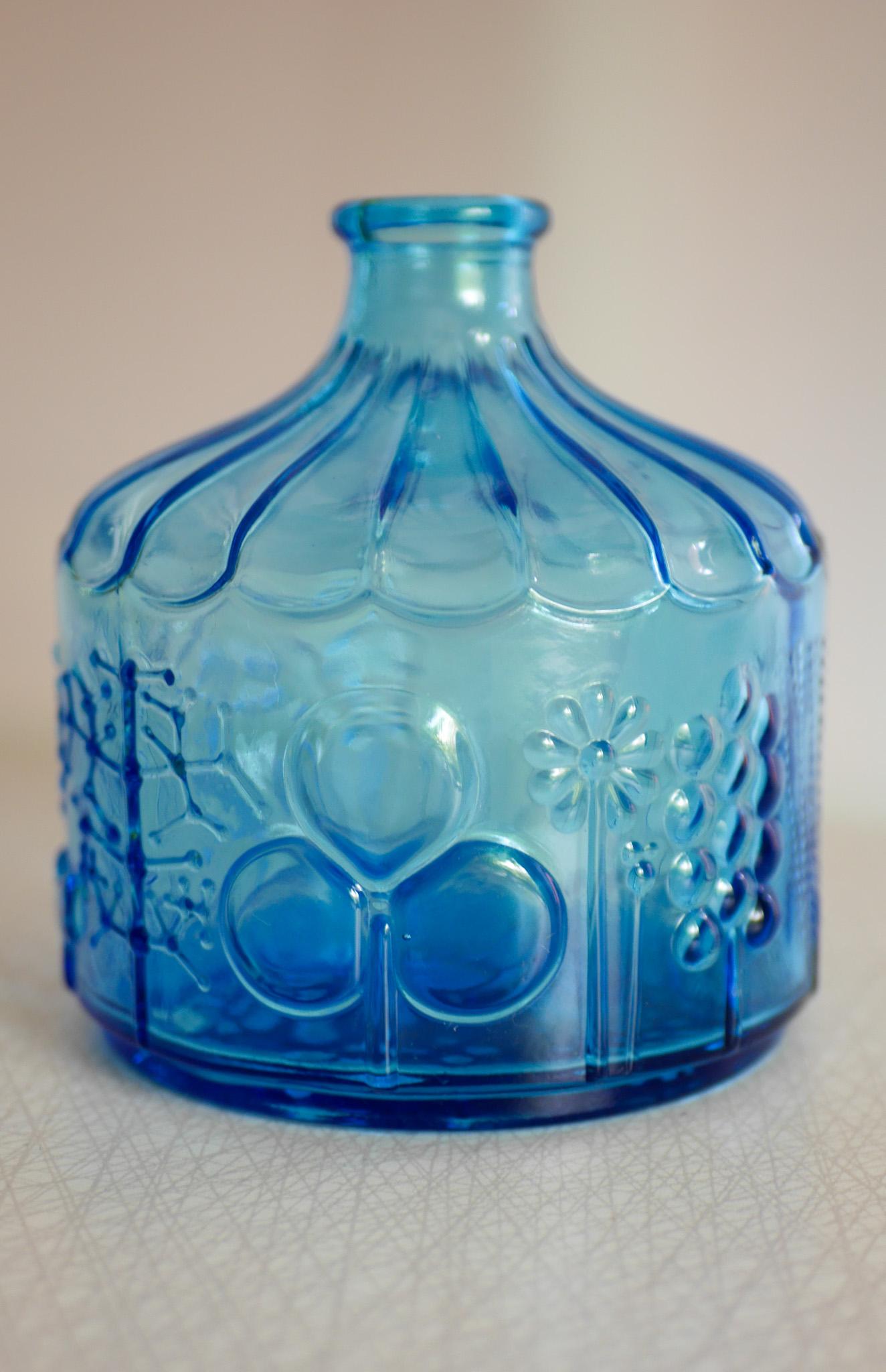 Vetro Fiaschetta o vaso in vetro artistico finlandese 