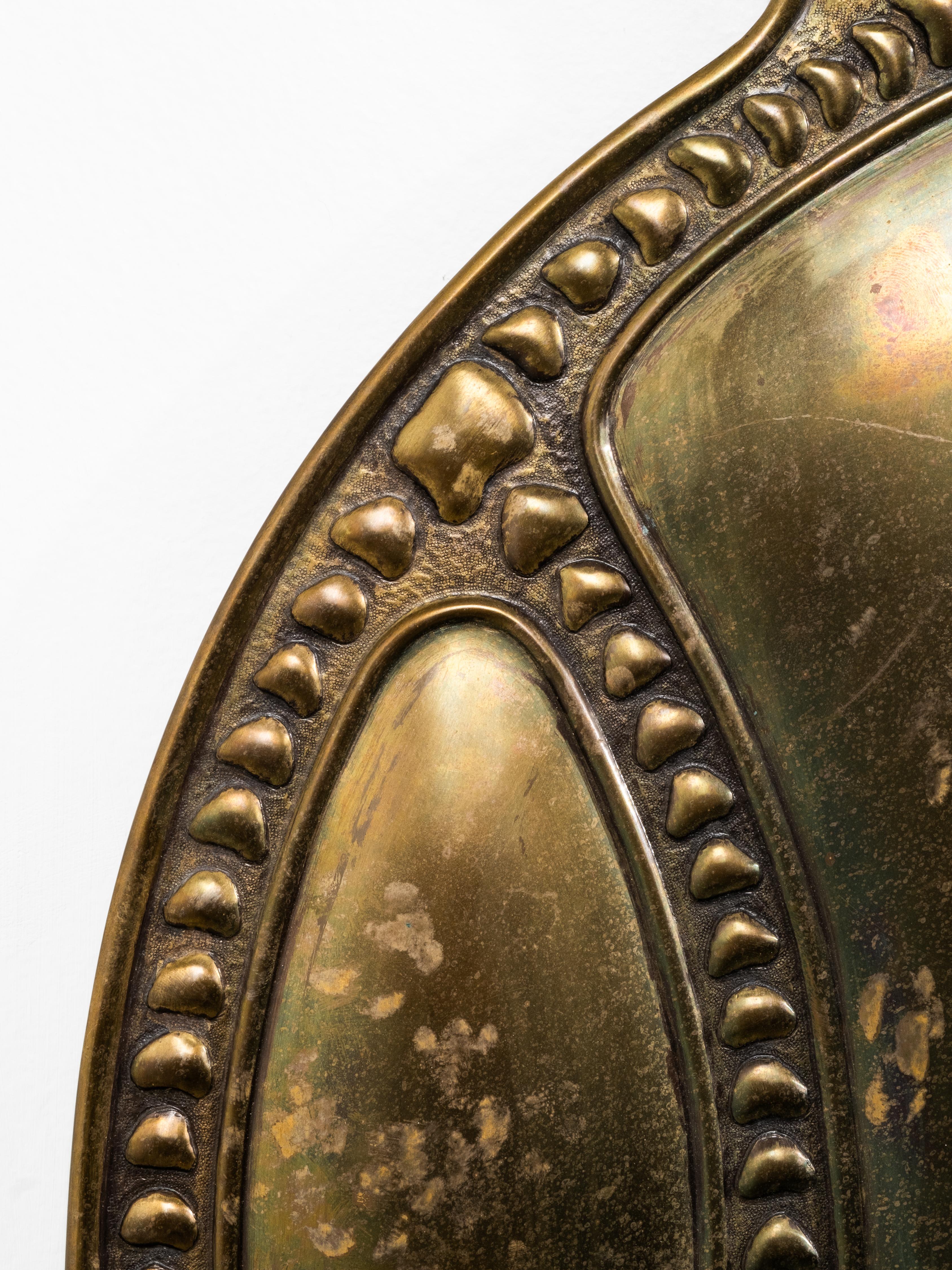 Lámpara de pared Art Nouveau finlandesa de latón, principios del siglo XX en venta 6