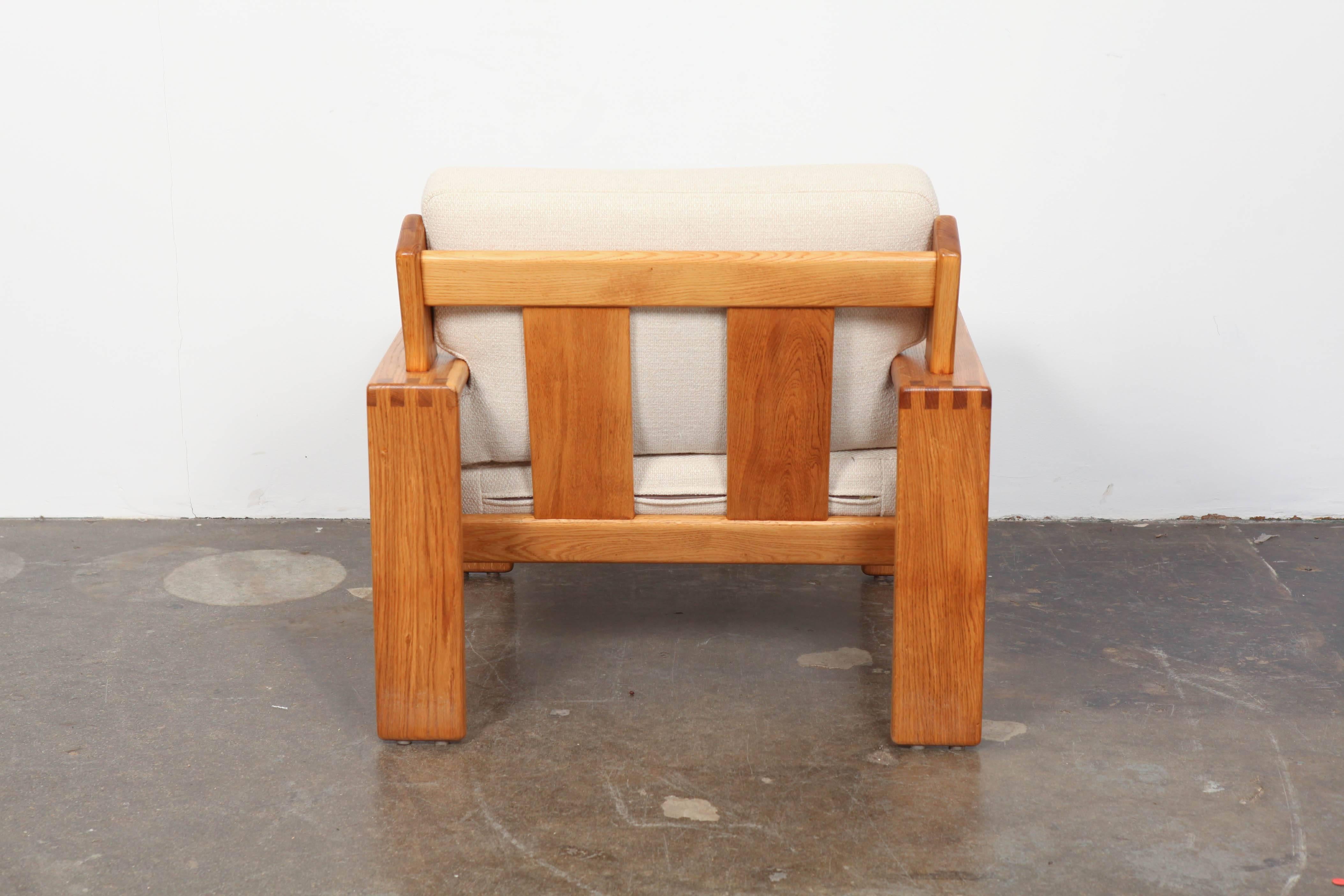 Mid-Century Modern Finnish Oak Lounge Chair by Ekso Pajamies