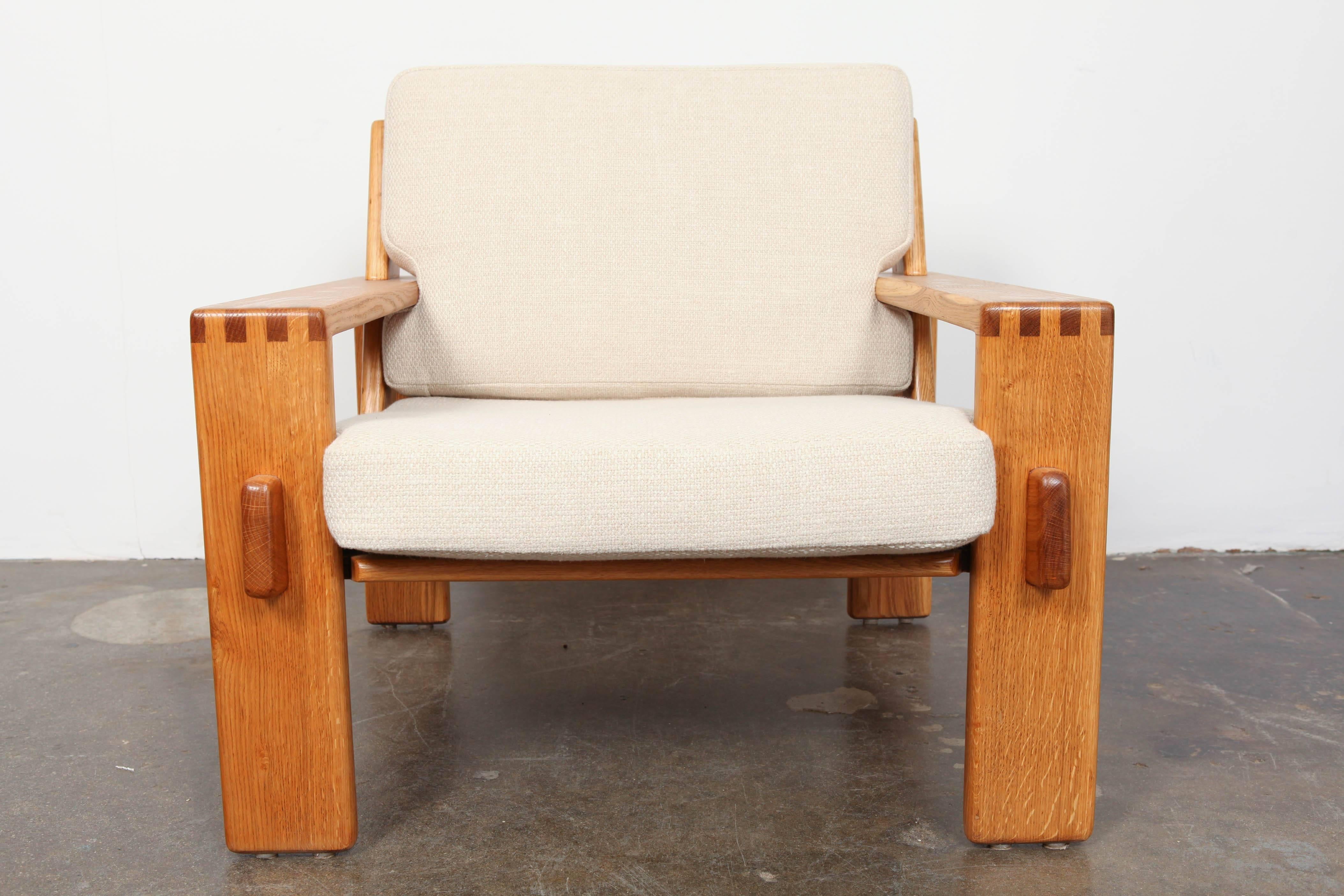 Finnish Oak Lounge Chair by Ekso Pajamies In Excellent Condition In North Hollywood, CA