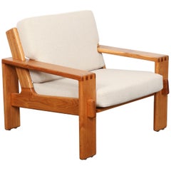 Finnish Oak Lounge Chair by Ekso Pajamies