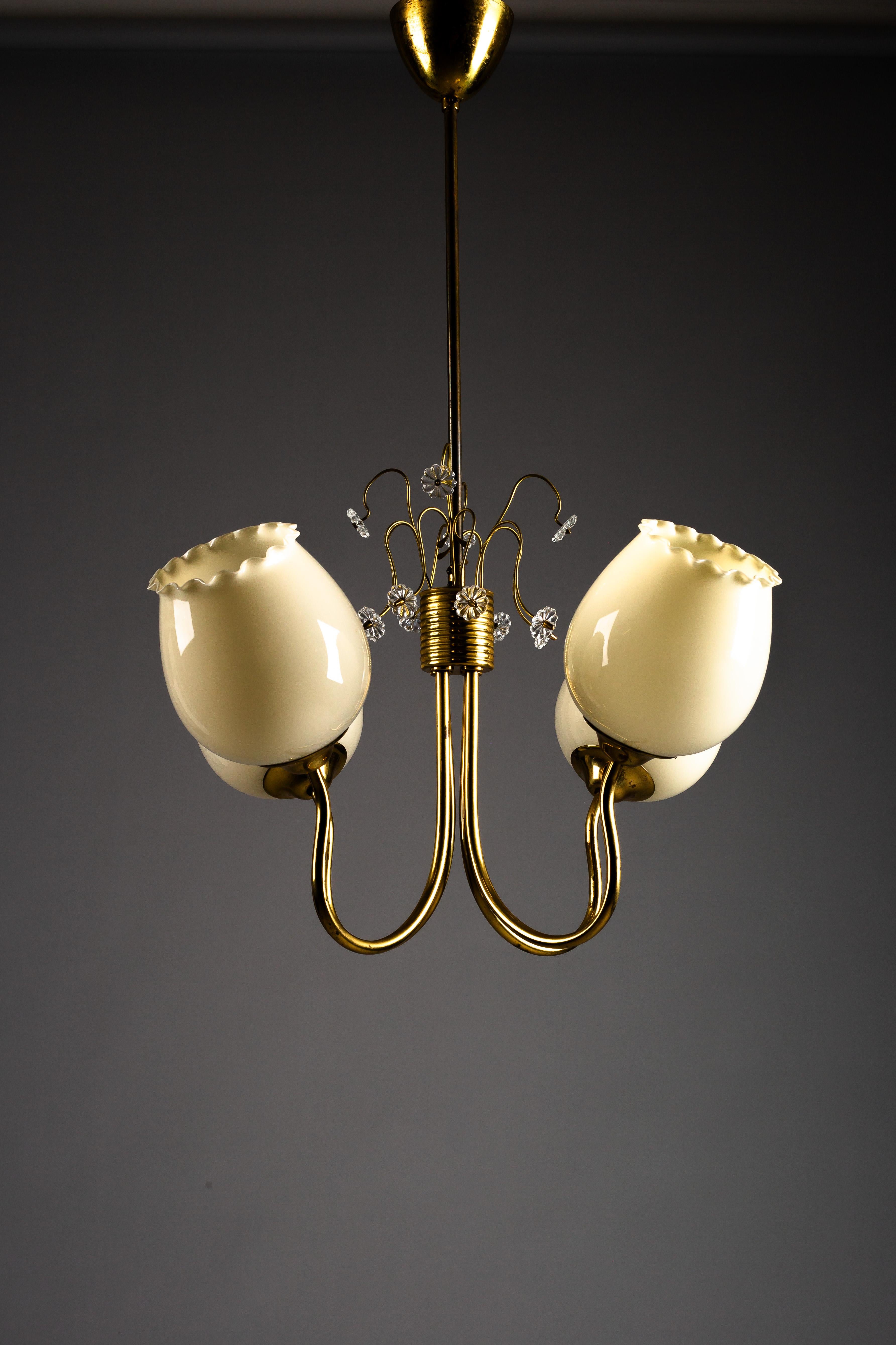 Finnish brass chandelier ER79 by Itsu, 1950s siglo XX en venta