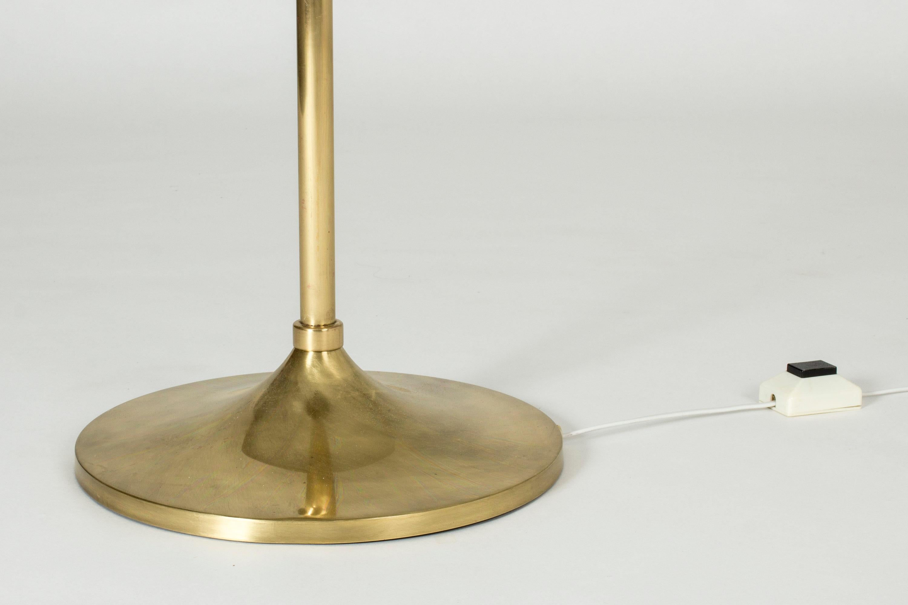 Finnish Brass Floor Lamp by Kai Ruokonen for Orno, 1970s 2