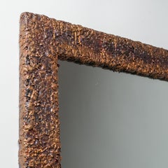 Finnischer brutalistischer Kupferspiegel, 1970er-Jahre