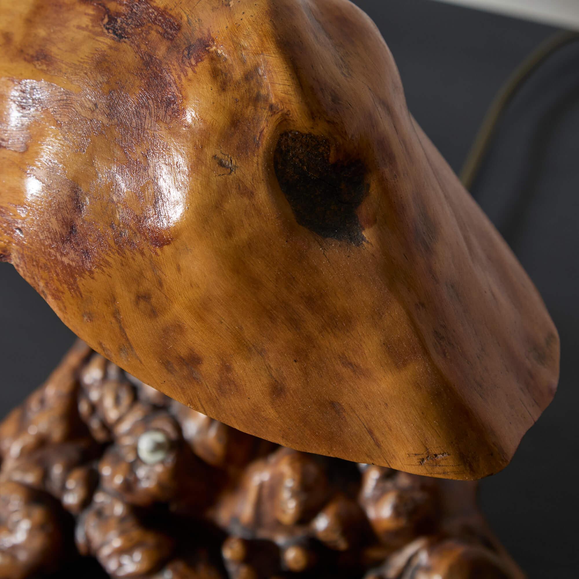 Lámpara de mesa finlandesa de madera de fresno en Bueno estado para la venta en Long Island City, NY