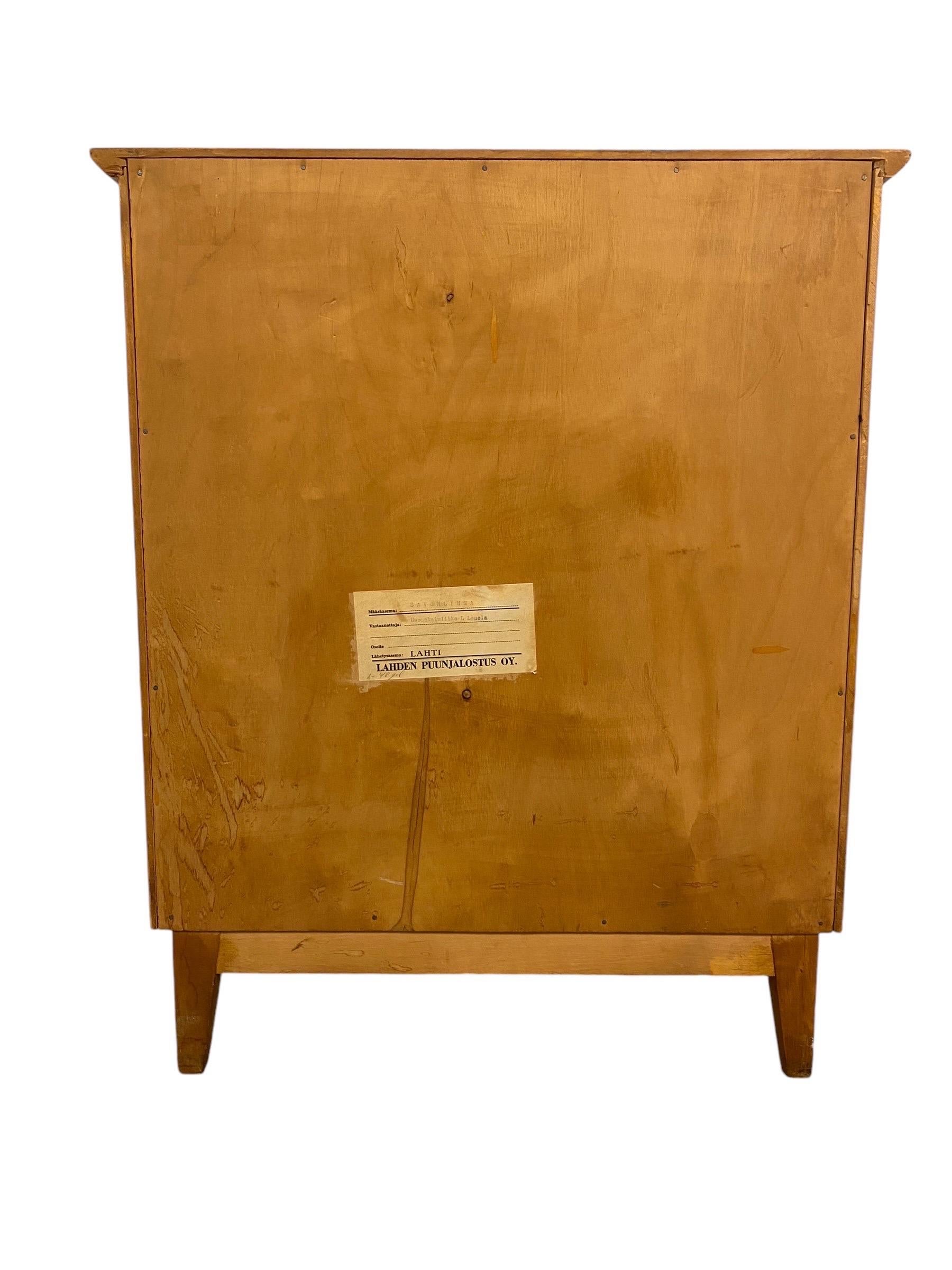 Finnish Cupboard in Birch, Circa 20th Century For Sale 10