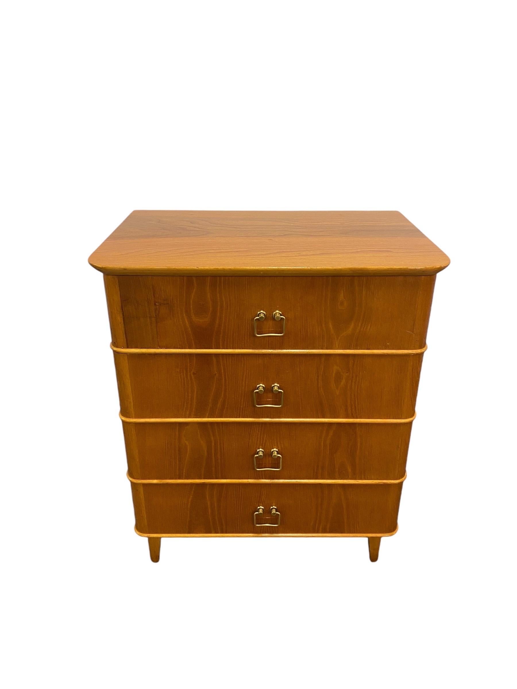 Mid-Century Modern Finnish Cupboard in Birch, Circa 20th Century For Sale