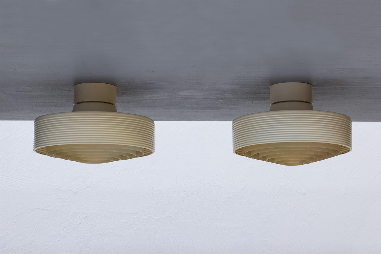 Scandinavian Modern Finnish Design Ceiling Lamps by iValo, 1970s For Sale