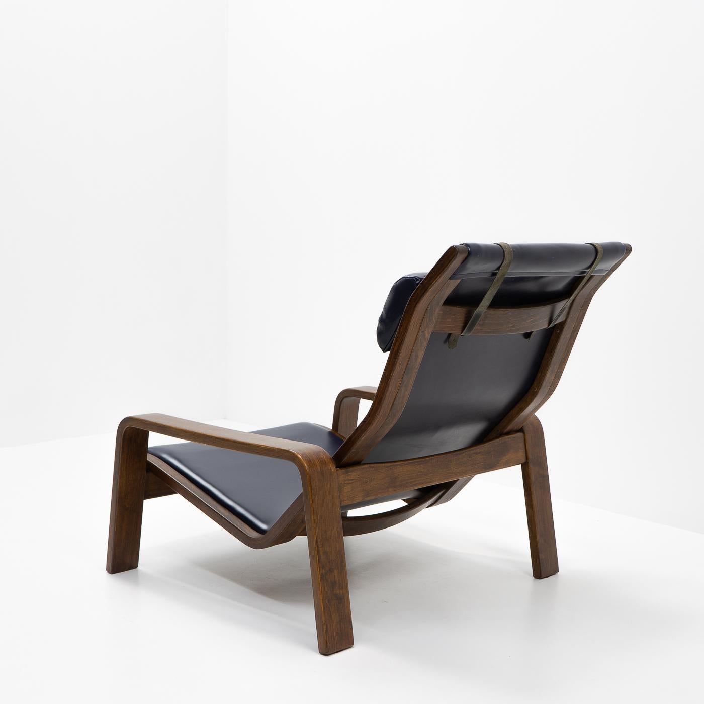 Classique du design finlandais : chaise longue Pulkka d'Ilmari Laippainen pour Asko, années 1960 en vente 3