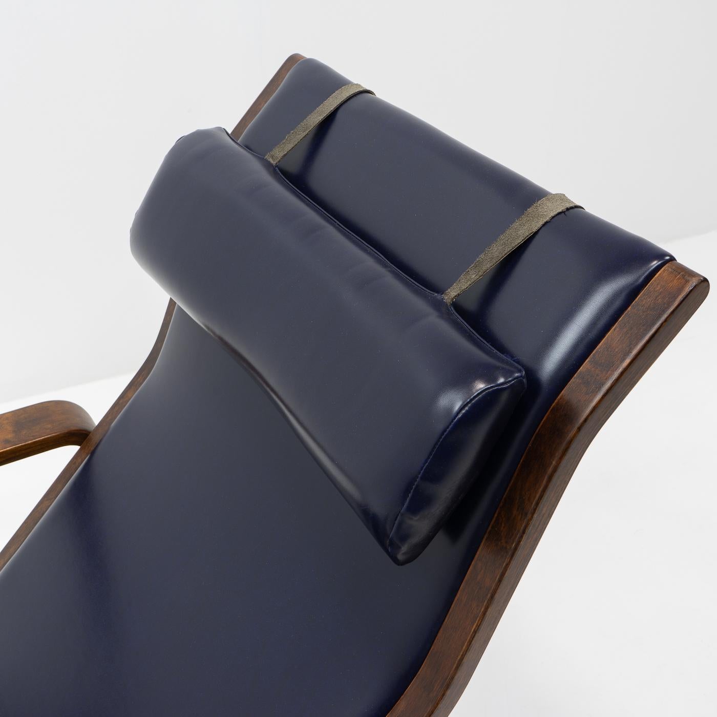Milieu du XXe siècle Classique du design finlandais : chaise longue Pulkka d'Ilmari Laippainen pour Asko, années 1960 en vente