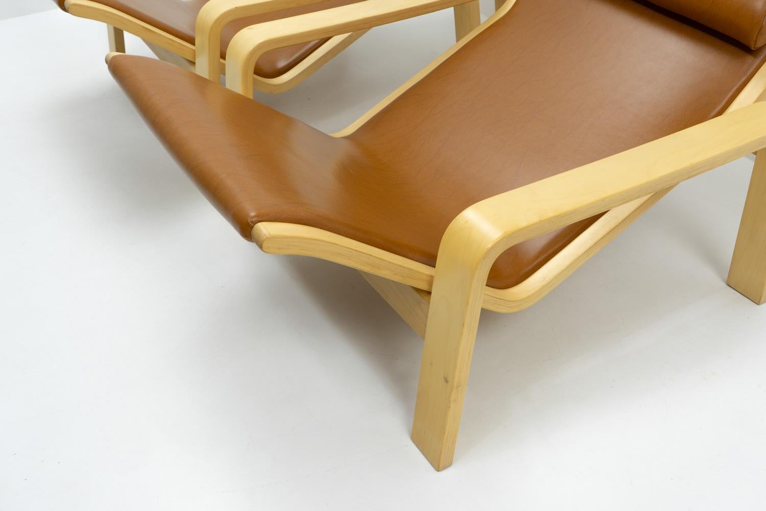 Pulkka-Loungesessel im finnischen Design von Ilmari Laippainen für Asko, 1960er Jahre, Set im Angebot 5