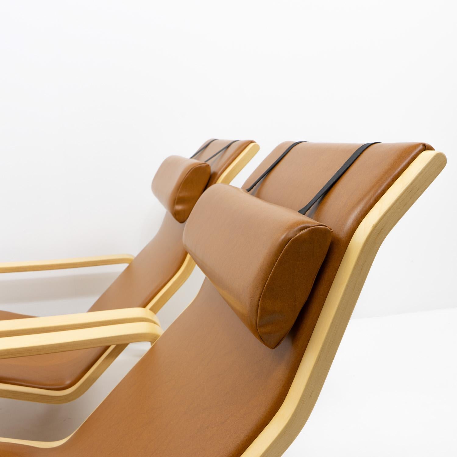 Pulkka-Loungesessel im finnischen Design von Ilmari Laippainen für Asko, 1960er Jahre, Set (Mitte des 20. Jahrhunderts) im Angebot