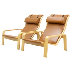 Finnish Design Pulkka Lounge Chairs by Ilmari Laippainen for Asko, 1960s, Set