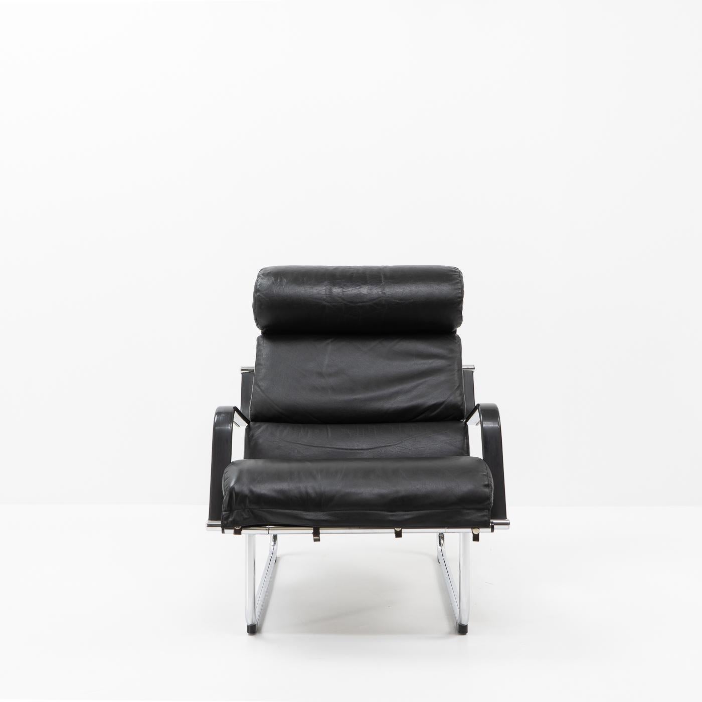 Remmi Lounge chair by Yrjö Kukkapuro, designed during the late 1960s:

Yrjö Kukkapuro is a Finnish furniture designer and architect known for his innovative and functional designs. He has played a significant role in shaping Finland's modernist