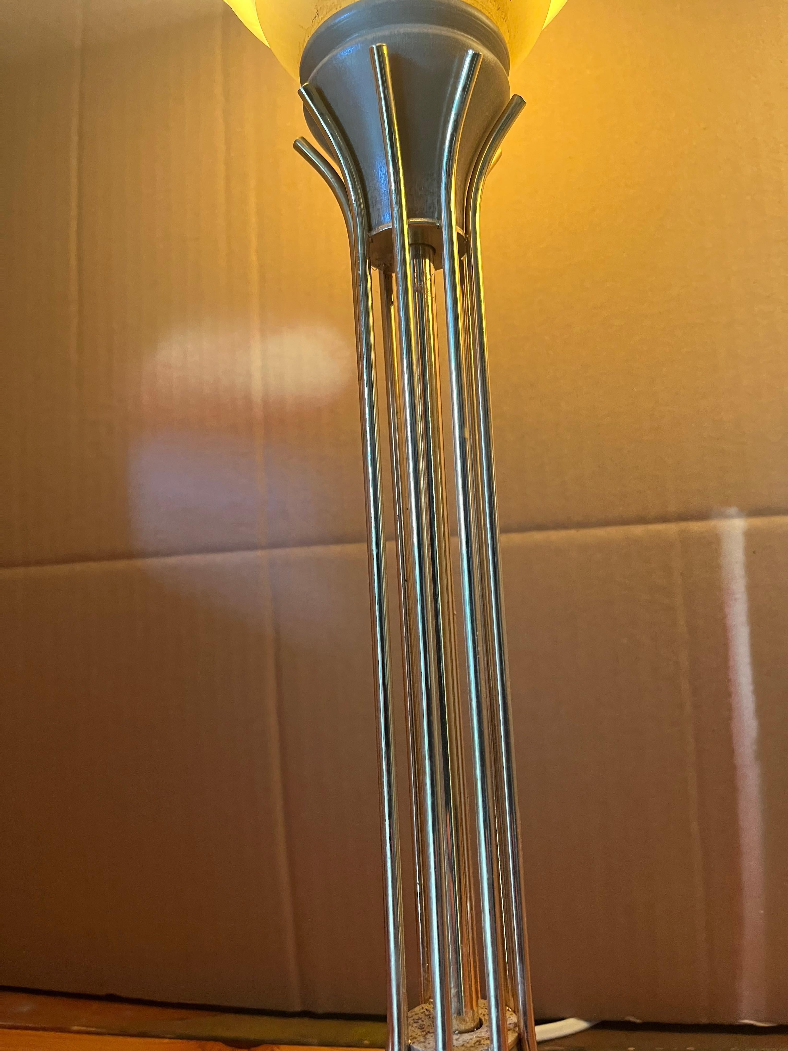 Finnish design table lamps pair, Tynell glass. For Sale 1