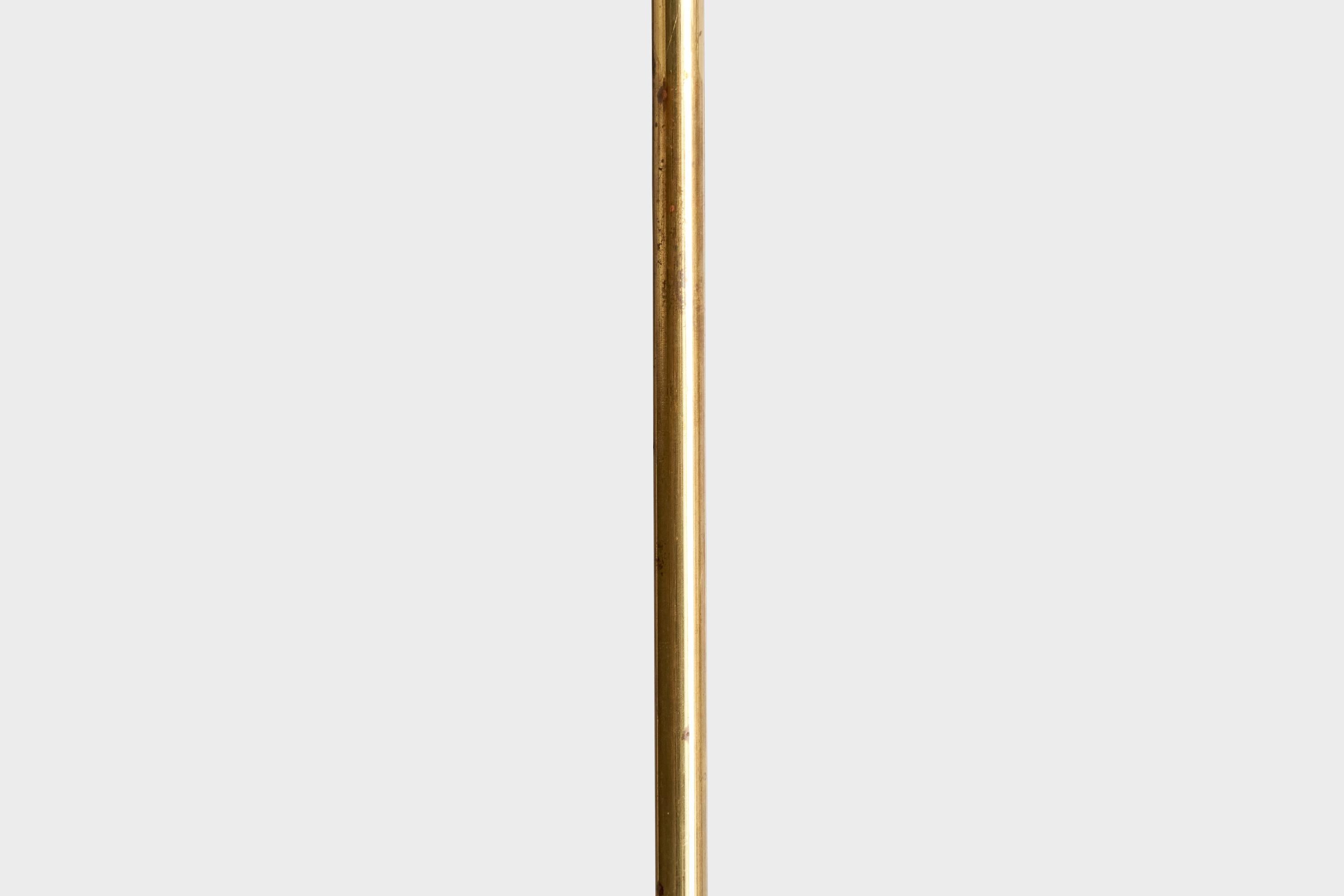 Designer finlandese, lampadario, ottone, vetro, Finlandia, anni '40 in vendita 1