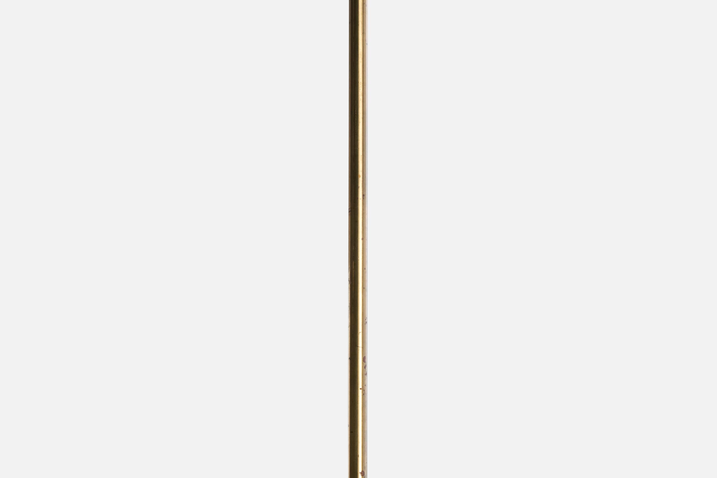 Designer finlandese, lampadario, ottone, vetro, rattan, Finlandia, anni '40 in vendita 5